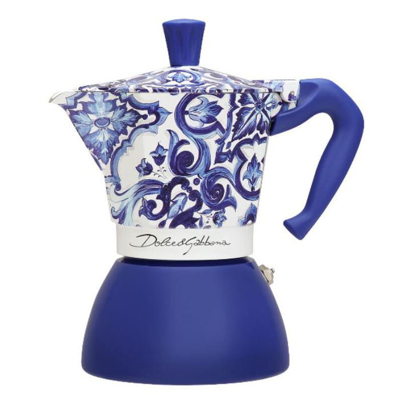 Bialetti Moka Induction 4 Cup D&G Blu Mediterraneo image number 0